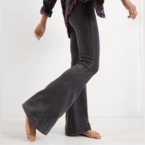 Aerie Groove on velour high wasted flares
